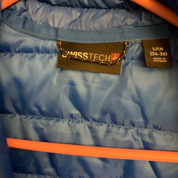 Young mens swiss tech royal blue jacket - Picture 3 of 4